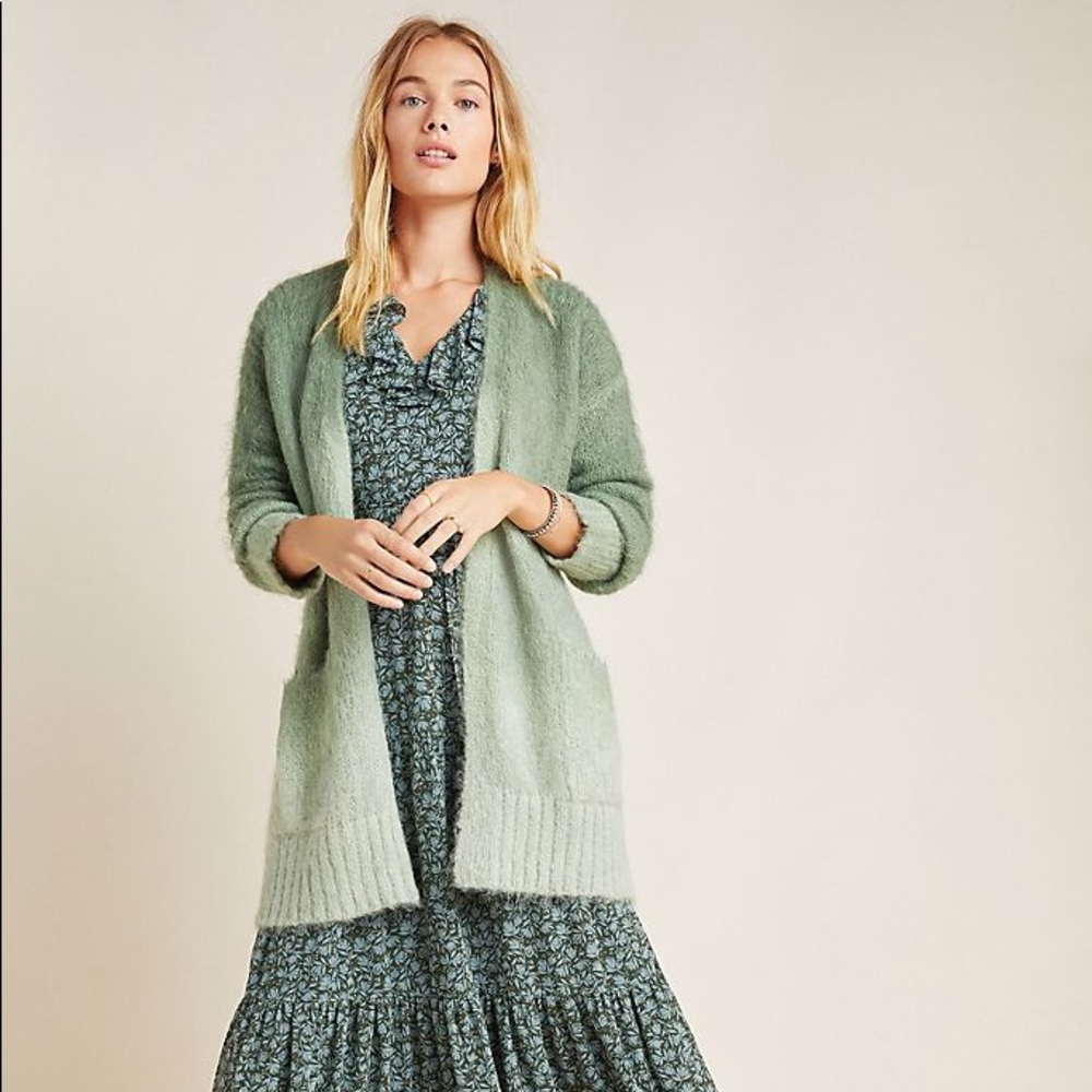 Anthropologie Jenee dip-dyed ombre cardigan, Sz. S
